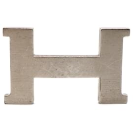 Hermès-Hermès Argent Discontinué 42Boucle Vintage Brossée mm-Argenté