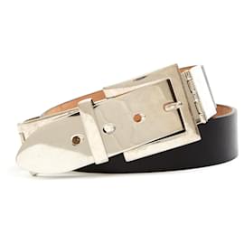 Alexander Mcqueen-BLACK LEATHER SILVER T80-Black,Silvery