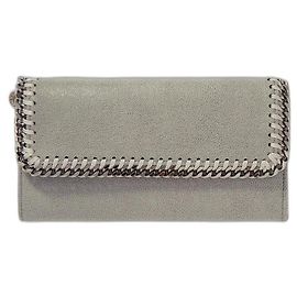 Stella Mc Cartney Stella McCartney Fabella-Clutch Grau Silber Hardware