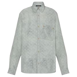 Camicia Louis Vuitton in seta lavata con monogramma Altro