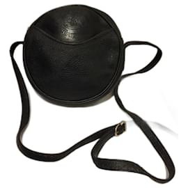 Burberry-Vintage Burberrys crossbody round bag-Black