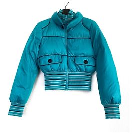 MISSONI Down Jacket Long Sleeve / Winter Light Blue x White x Black Light blue