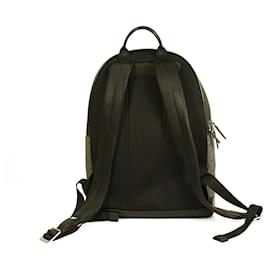 Michael Kors-Michael Kors Hudson Gray Monogram Coated Canvas Logo Men Unisex Backpack Bag-Dark grey