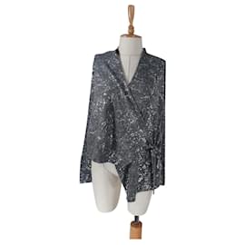 Strickjacke Bitte Kai Rand Grau Silber Silber Grau