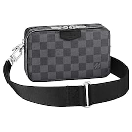 Louis Vuitton-PORTAFOGLIO INDOSSABILE ALPHA LOUIS VUITTON-Grigio