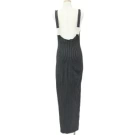 Fendi-*FENDI Fendi Robe une pièce Hauts Noir Blanc Noir Blanc 42 Maillot Long Maxi Moulant Rayé Sans Manches VINTAGE Adulte Femme-Noir,Blanc