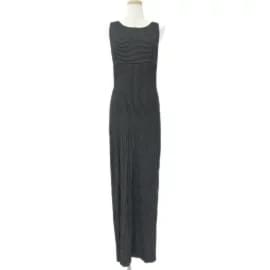 Fendi-*FENDI Fendi Robe une pièce Hauts Noir Blanc Noir Blanc 42 Maillot Long Maxi Moulant Rayé Sans Manches VINTAGE Adulte Femme-Noir,Blanc