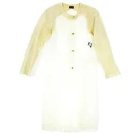 Fendi-*FENDI FENDI no color rainwear raincoat outer coating logo button clear size 40-Beige,Other