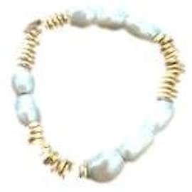 Autre Marque-LINKS gold and pearl sweetie braclet-Gold hardware