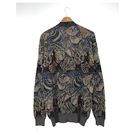 Missoni-MISSONI Cardigan (thin) / used clothes / no size notation / cotton / blue / total pattern-Blue