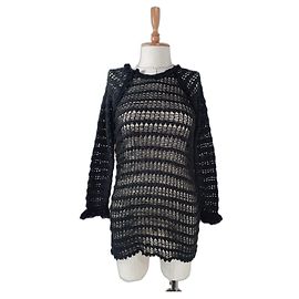 Gehäkelte Bluse Isabel Marant Etoile Schwarz Baumwolle Schwarz