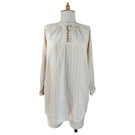 Camicetta Noa Noa Oversize a Righe in Cotone Multicolore