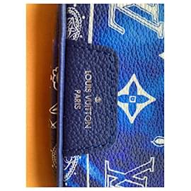 Louis Vuitton-bandana monocromática azul-Azul
