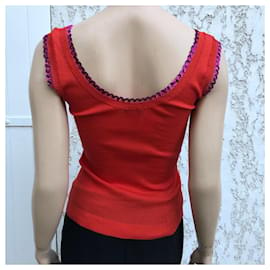 Sonia By Sonia Rykiel-camiseta sin mangas roja de mujer-Roja