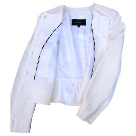 Casaco Burberry Eggshell em Seda e Viscose Fora de branco