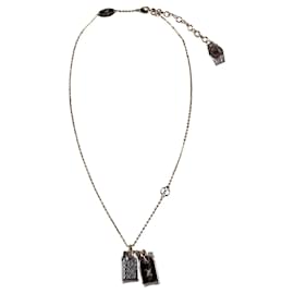 Louis Vuitton-Louis Vuitton Precious Nanogram Tag Necklace-Bronze