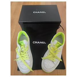 Chanel-SNEAKERS CHANEL-White,Yellow