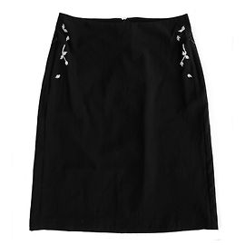 GONNA RICAMATA BLUMARINE Nero