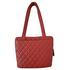 Chanel-Caviar vintage tote-Red