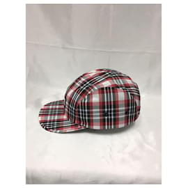 Burberry-BURBERRY / Cap / L / Cotton / RED / Check-Red