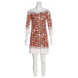 Diane Von Furstenberg-DvF Ruri Minikleid aus Seidenjersey mit Kettengliedern-Mehrfarben 