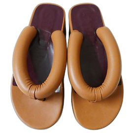 Staud Rio Platform Sandals in Tawny Caramel