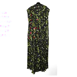 Balenciaga-Balenciaga x Demna Gvasalia PF16 Floral Voluminous Maxi Dress-Black,Red