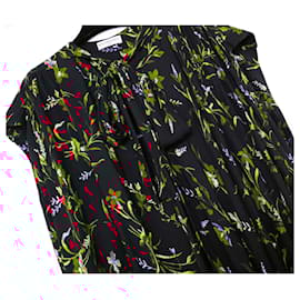 Balenciaga-Balenciaga x Demna Gvasalia PF16 Floral Voluminous Maxi Dress-Black,Red