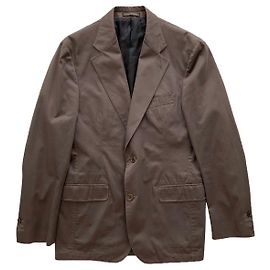 Salvatore Ferragamo Blazer vintage de algodão Azul