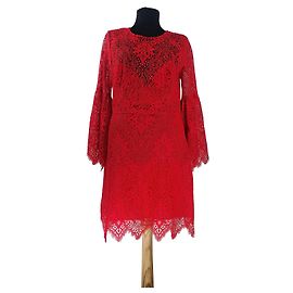 Bcbg Max Azria Spitzenkleid in Rot Rot