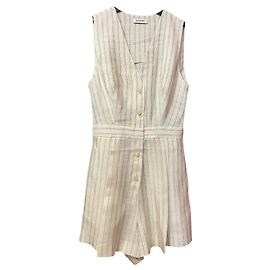 Combinaison Sandro en lin blanc Blanc