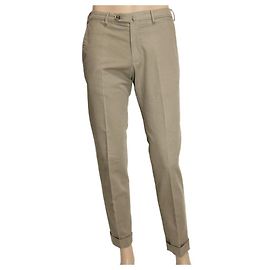 Loro Piana Echte Chino-Baumwoll-Stretch-Freizeit-Hosengröße 46 Graubeige für Herren Beige Grau