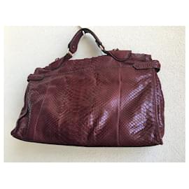 Zagliani-Handbags-Dark red