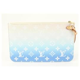 Louis Vuitton-Limited Monogram Blue By the Pool Neverfull Pochette Wristlet-Other