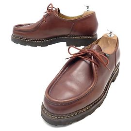 LOAFERS MICHAEL PARABOOT 42 SAPATOS DE COURO MARROM Marrom