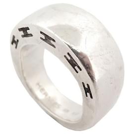 Hermès ANELLO HERMES CLARTE GM H104849CODA B 53 in argento sterling 925 ANELLO D'ARGENTO Argento