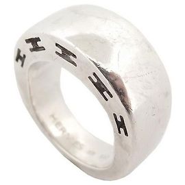 Hermès HERMES CLARTE GM H RING104849B size 53 in Sterling Silver 925 SILVER RING Silvery