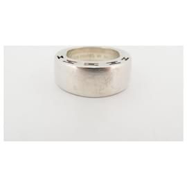 Hermès-HERMES CLARTE GM H RING104849B size 53 in Sterling Silver 925 SILVER RING-Silvery