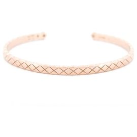 BRACCIALE CHANEL COCO CRUSH PM J11664 l 16CM ORO ROSA E DIAMANTI ORO D'oro