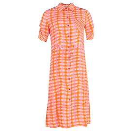 Altuzarra Vittoria Vestido Camisa Gingham em Seda Multicolorida Multicor