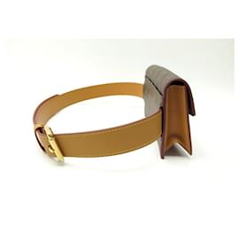 Louis Vuitton-NUOVA LOUIS VUITTON MARSUPIO S LOCK BELT PM M44667 BORSA A BORSA MONOGRAM IN TELA-Marrone