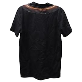 Givenchy-Givenchy T-shirt with Horn Print in Black Cotton-Black