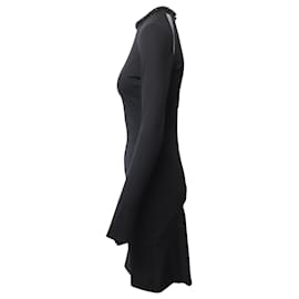Stella Mc Cartney-Stella McCartney Kleid mit verziertem Kragen aus schwarzer Baumwolle-Schwarz