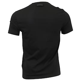 Prada-Prada Stretch T-shirt in Black Cotton-Black