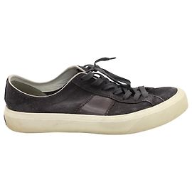 Tom Ford Baskets Basses à Lacets Cambridge en Daim Gris Gris