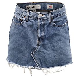 Mini-jupe Re/done en denim bleu Bleu