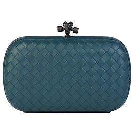 Bottega Veneta Embrague de nudo tejido Multicolor