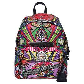 Moschino Nylon-Rucksack mit Pinball-Print Mehrfarben