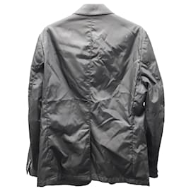 Prada-Prada Re-Nylon Single-Breasted Jacket in Black Nylon-Black