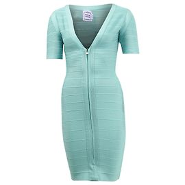 Herve Leger Lilith Bandage Mini abito in rayon blu Blu